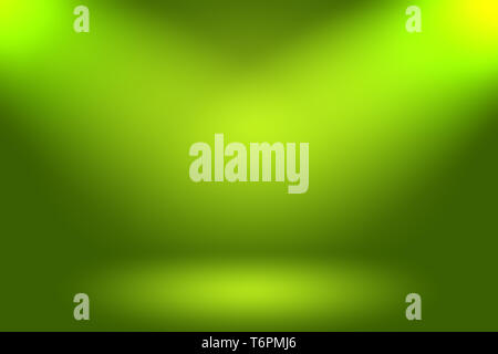 Abstract blur vuoto gradiente verde Studio ben utilizzare come sfondo,website template,frame,business report Foto Stock