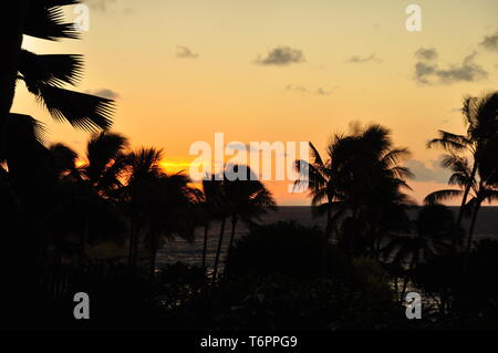 Sunrise over Kaua'i Foto Stock