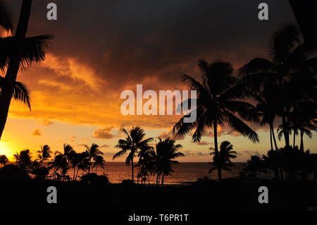 Sunrise over Kaua'i Foto Stock