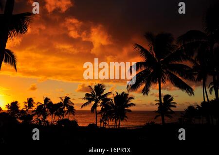 Sunrise over Kaua'i Foto Stock