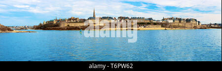 Panorama della città di Saint-malo in Bretagna. La Francia. Foto Stock