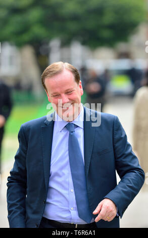 Charlie Elphiicke MP (Cost: Dover) College Green, Westminster, London Foto Stock