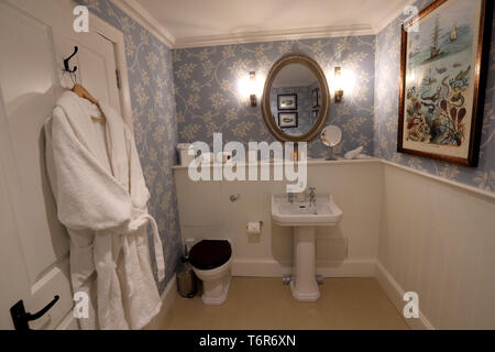 Una vista generale di un bagno al granaio sistemazione presso il Castello di Mey dopo che esso è stato ufficialmente inaugurato dal principe Charles Foto Stock