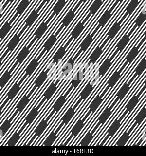 Abstract seamless spogliato pattern. Linee parallele diagonali. Moderno ed elegante.texture ripetute regolarmente forme geometriche. Vettore sfondo monocromo. Illustrazione Vettoriale