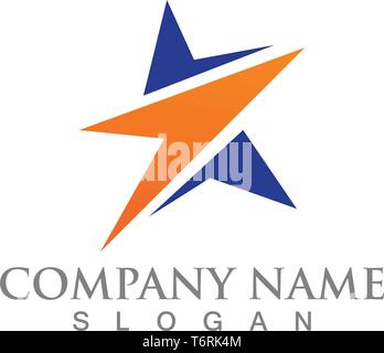 Star logo di successo e simbolo di successo Illustrazione Vettoriale