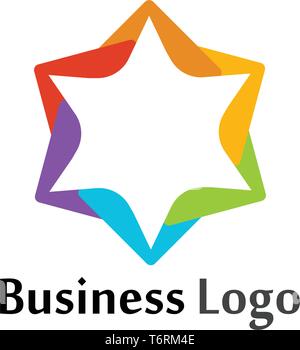 Star logo di successo e simbolo di successo Illustrazione Vettoriale