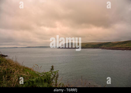Pembrokeshire Coast vicino Tenby inWales Foto Stock