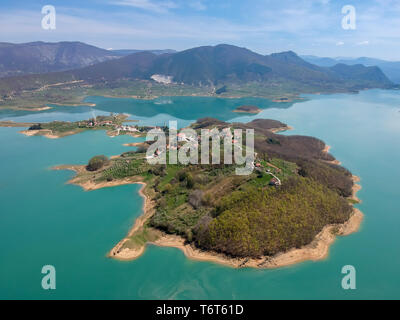 Vista aerea di Rama lago o Ramsko jezero , Bosnia e Erzegovina Foto Stock