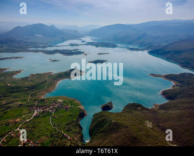 Vista aerea di Rama lago o Ramsko jezero , Bosnia e Erzegovina Foto Stock