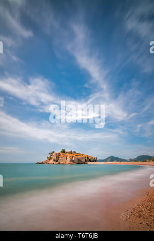 Sveti Stefan - il punto di riferimento del Montenegro Foto Stock