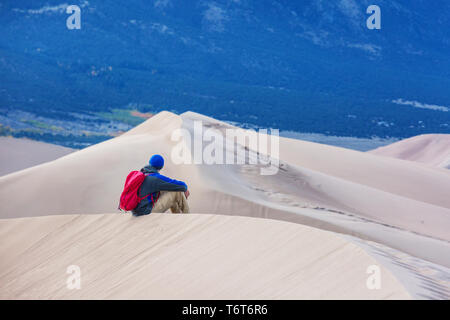 Escursione nel deserto Foto Stock