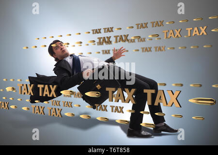 Il concetto di business di pagamenti fiscali onere Foto Stock