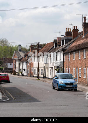 Casa facciate in South Street, Wilton, Salisbury, Wiltshire, Regno Unito. Foto Stock