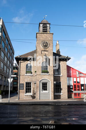 Dublino, Irlanda - 10 Marzo 2019.Il Harbourmaster house situato nel cuore di Dublino, è stata costruita la prima volta nel 1830 e in seguito trasformato in un resto Foto Stock