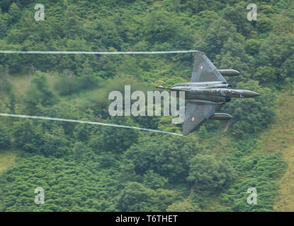 Dassault Mirage 2000 attraverso il Galles Machloop Foto Stock