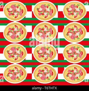 Pizza sfondo rétro Foto Stock