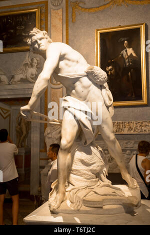 Bernini statua: David Foto Stock