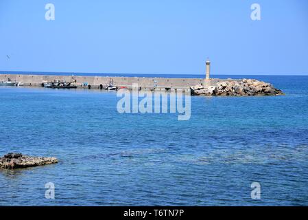 Porto,Hersonisssos, Creta, Grecia. Foto Stock