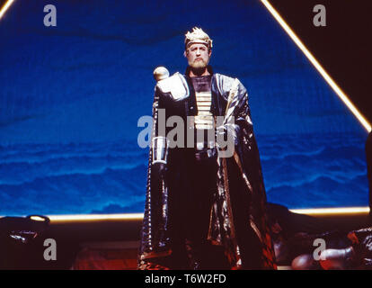 Julius Cäsar, aka Giulio Cesare, Oper von Georg Friedrich Händel in einer Aufführung im Theater an der Wien, Österreich 1985, Mitwirkende: Benjamin Luxon Foto Stock