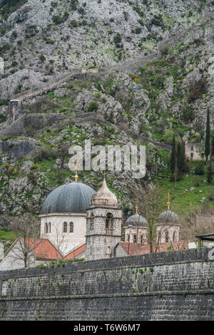 Cattedrale della Chiesa di San Nicola a Cattaro Foto Stock
