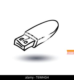 Set di icone di dispositivi e di comunicazione. Illustrazione Vettoriale