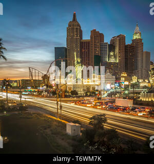 New York skyline della città di Las Vegas Nevada Foto Stock