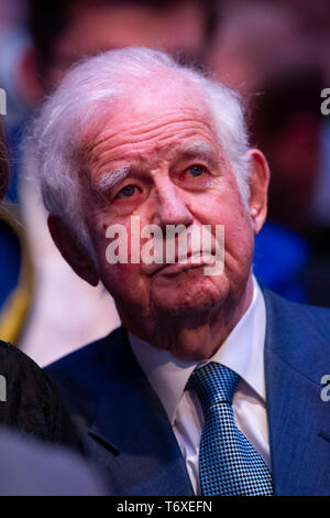 Muenster, Deutschland. 27 apr, 2019. Kurt Biedenkopf, CDU, politico, Halle Muensterland in Muenster su 27.04.2019, | Utilizzo di credito in tutto il mondo: dpa/Alamy Live News Foto Stock