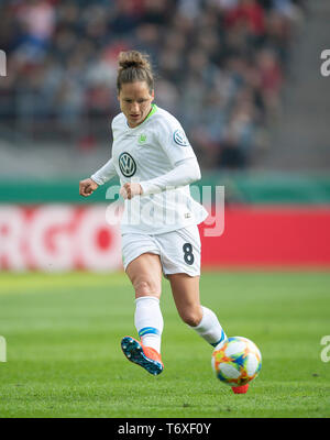 Colonia, Deutschland. 01 Maggio, 2019. Babett PETER (WOB) l'azione. Wolfsburg (WOB) - SC Friburgo (FR) 1: 0, su 01.05.2019 in Koeln/Germania. | Utilizzo di credito in tutto il mondo: dpa/Alamy Live News Foto Stock