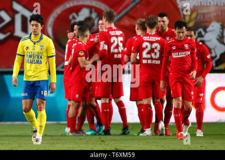ENSCHEDE , 03-05-2019 , Grolsch Veste, stagione 2018 - 2019 , Keukenkampioen divisie , Sai van Wermeskerken durante il gioco FC Twente - SC Cambuur Foto Stock