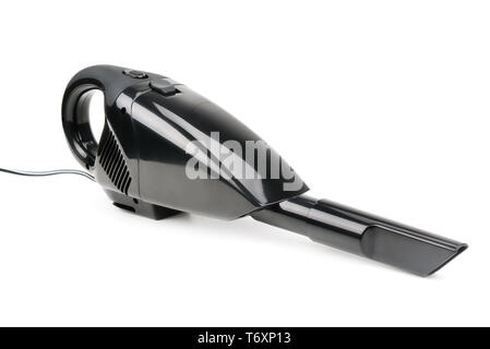 Aspirapolvere portatile con piccolo serbatoio della polvere in una stanza  vuota. Aspiratori verticali senza sacco per la polvere con filtro a  ciclone. Laminato in legno Foto stock - Alamy