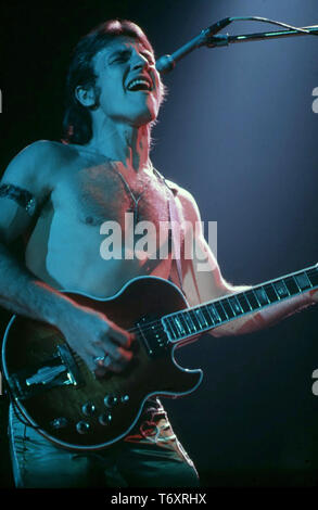 GRAND FUNK RAILROAD rock americano di gruppo con Mark Farner circa 1975 Foto Stock