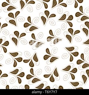 Vector seamless pattern con fiori sullo sfondo, sfondo per i prodotti tessili e di stampa, Illustrazione Vettoriale