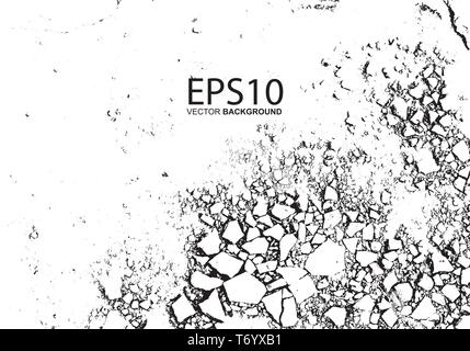 Crepa di pietra sfondo texture Illustrazione Vettoriale