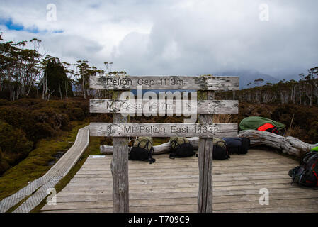 Segni di escursionismo Foto Stock