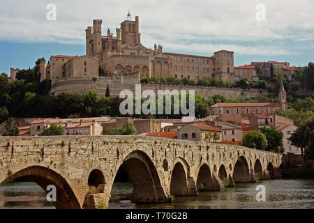 St. Nazaire cattedrale, Beziers, Francia Foto Stock