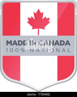 Realizzato IN CANADA Illustrazione Vettoriale