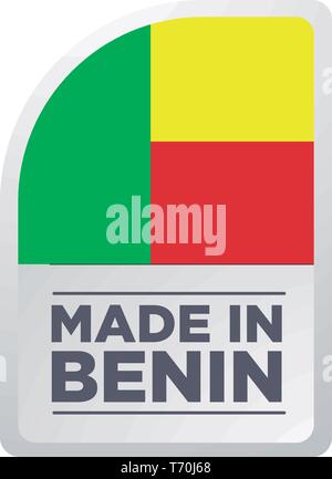 Realizzato in Benin Illustrazione Vettoriale