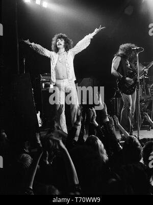 Uriah Heep Amsterdam, Paesi Bassi - 1974 (foto Gijsbert Hanekroot) Foto Stock