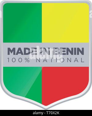 Realizzato in Benin Illustrazione Vettoriale