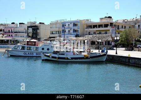 Porto,Hersonisssos, Creta, Grecia. Foto Stock