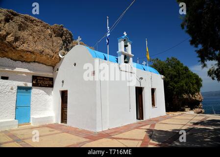 Cappella di Agia Paraskevi, situato a Hersonissos, Creta, Grecia. Foto Stock