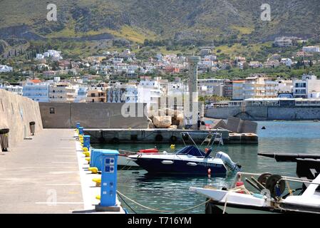 Porto,Hersonisssos, Creta, Grecia. Foto Stock