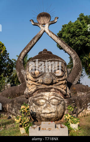 Buddha Park, Xieng Khuan, Vientiane, Laos, Indocina, Asia sud-orientale, Asia Foto Stock