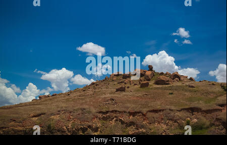 Paesaggio di Andringitra mauntain gamma a Ihosy, Madagascar Foto Stock