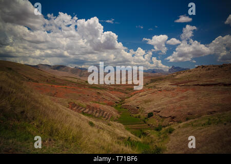 Paesaggio di Andringitra mountain range a Ihosy, Madagascar Foto Stock