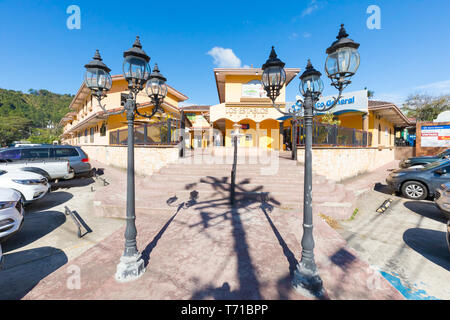 Los Establos shopping center ingresso Boquete Panama Foto Stock