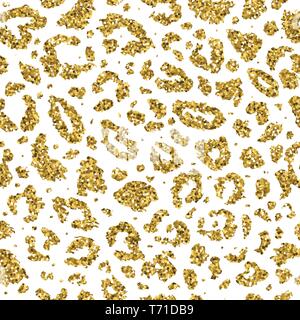 Seamless leopard natura selvaggia pattern. Stampa di animale. Illustrazione Vettoriale