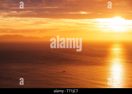 Tramonto del mare Foto Stock