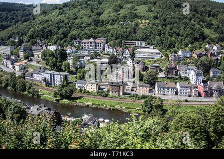 Altena downtown sulla Lenne Foto Stock