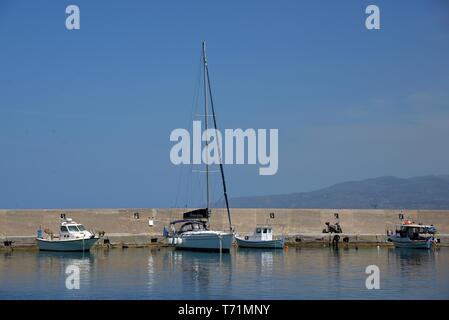 Porto,Hersonisssos, Creta, Grecia. Foto Stock